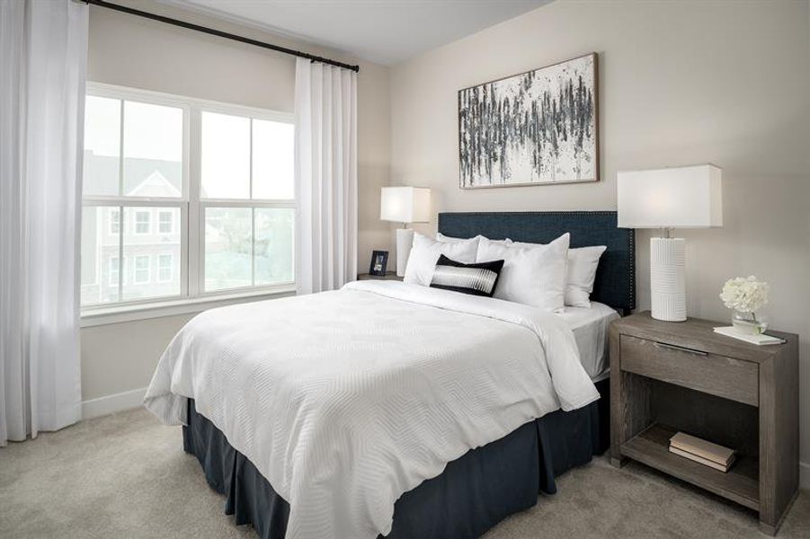 Representative furnished interior of a home built from the Sonata by Ryan Homes in Moore Farm Townhomes, Indian Trail (Image 16).