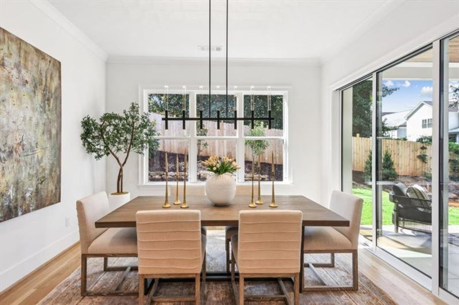 Furnished interior view inside a new home in , Marietta (Image 11).