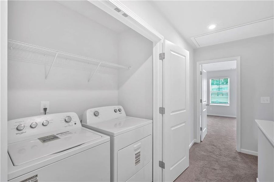 Furnished interior view inside a new home in Village Green, Adairsville (Image 15).