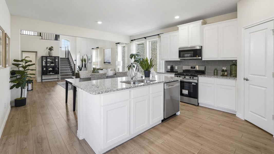 Representative furnished interior of a home built from the Lakehurst by D.R. Horton in The Woods at Lindsey Place, Anna (Image 10).