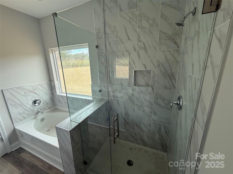 shower in master bath