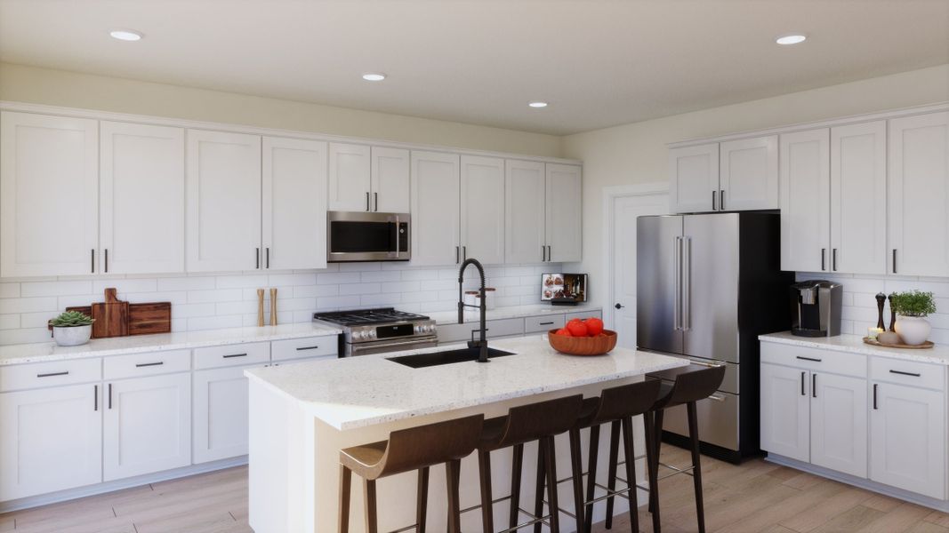 Representative furnished interior of a home built from the 2 by Trumark Homes in Independence, Elizabeth (Image 4).