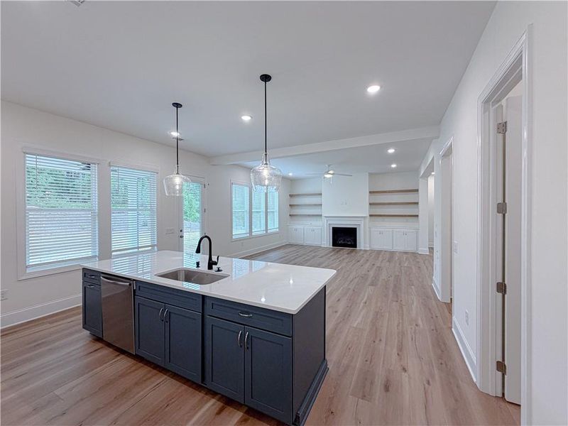 Furnished interior view inside a new home in Ashbury Commons, Powder Springs (Image 7).