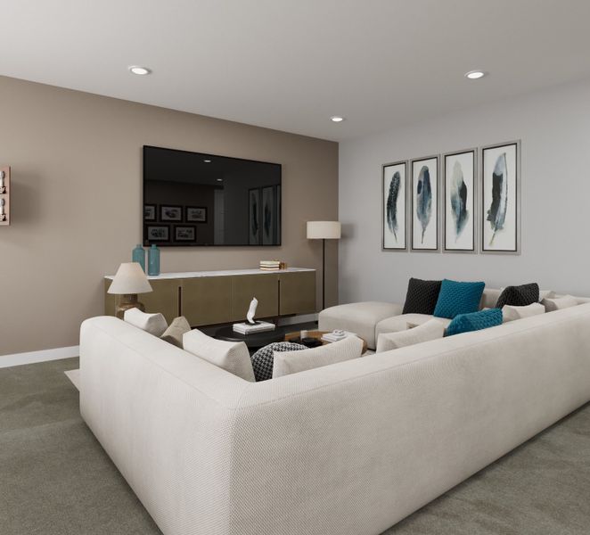 Furnished interior view inside a new home in Trailstone, Arvada (Image 32). Furnished interior view inside a new home in Trailstone, Arvada (Image 32).