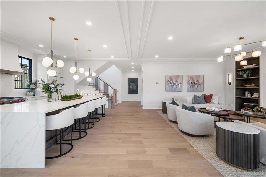 Furnished interior view inside a new home in Echo at Crabapple, Milton (Image 14).