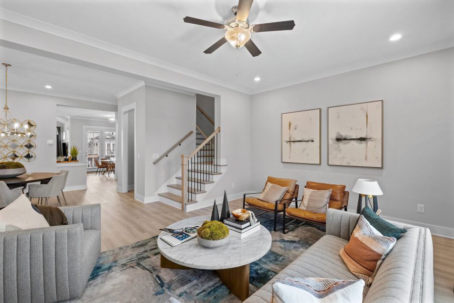 Representative furnished interior of a home built from the The Kensington by JW Collection in Devin's Shire, Kennesaw (Image 15).