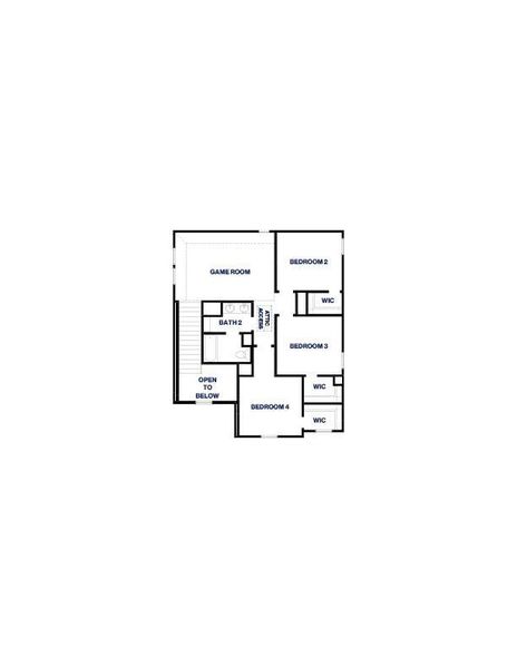 2D floor plan layout of this home in Venetian Pines, Conroe, TX (Image 4).