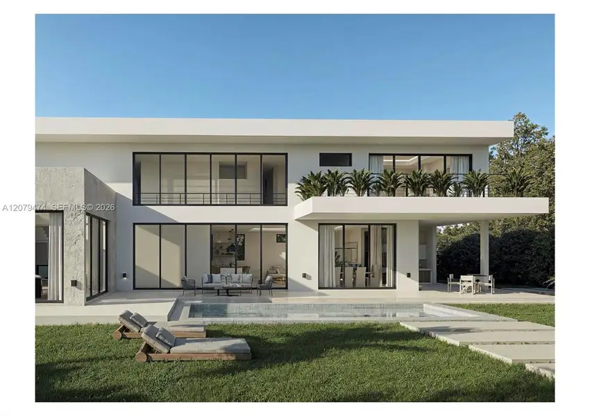 Exterior details and patio area of a home in , Miami (Image 19). Exterior details and patio area of a home in , Miami (Image 19).