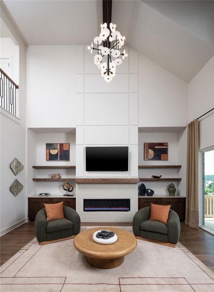 Furnished interior view inside a new home in Provence, Austin (Image 20).