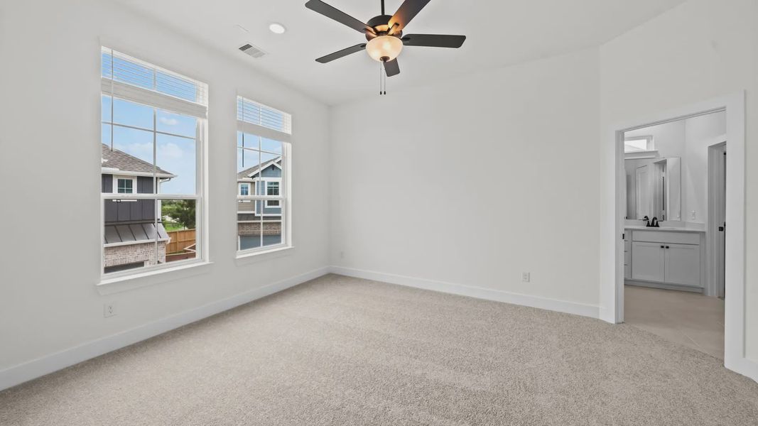 Spacious, unfurnished interior of a new home in Elyson Courtyard Collection, Katy (Image 21). Spacious, unfurnished interior of a new home in Elyson Courtyard Collection, Katy (Image 21).