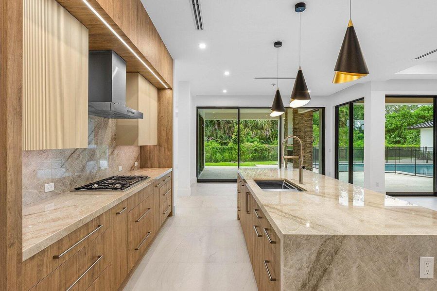 Furnished interior view inside a new home in , Delray Beach (Image 69).