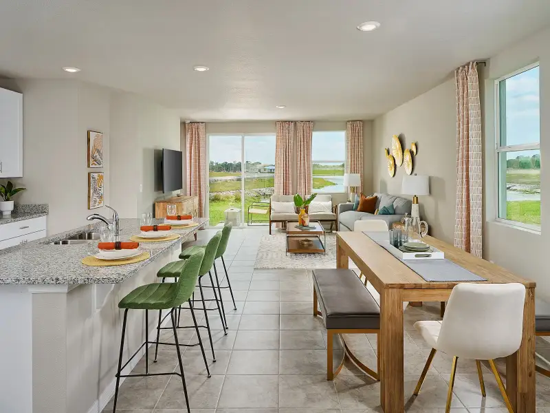 Furnished interior view inside a new home in Kings Preserve, Jacksonville (Image 6).