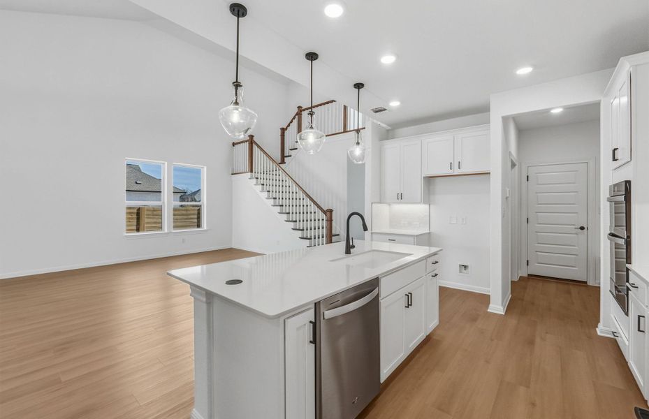 Furnished interior view inside a new home in Bluffview Reserve, Leander (Image 15).