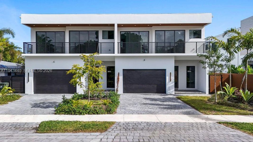 Front exterior of a new home in , Fort Lauderdale, FL, highlighting curb appeal (Image 27). Front exterior of a new home in , Fort Lauderdale, FL, highlighting curb appeal (Image 27).
