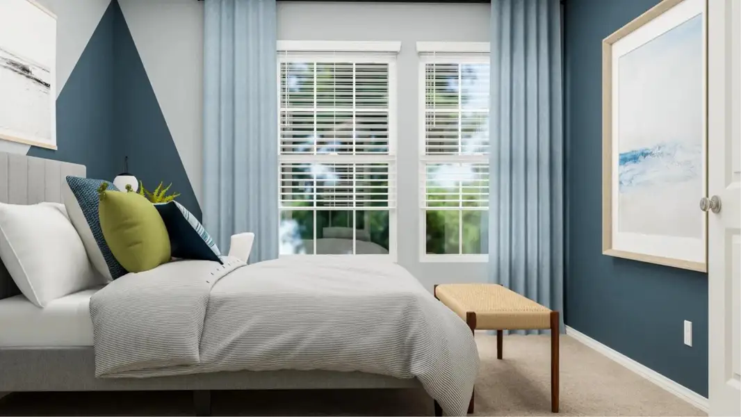 Furnished interior view inside a new home in Plum Creek North: Stonehill Collection, Kyle (Image 14). Furnished interior view inside a new home in Plum Creek North: Stonehill Collection, Kyle (Image 14).