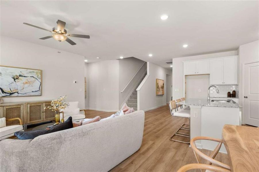 Furnished interior view inside a new home in Hillbrooke Preserve, Conyers (Image 5).