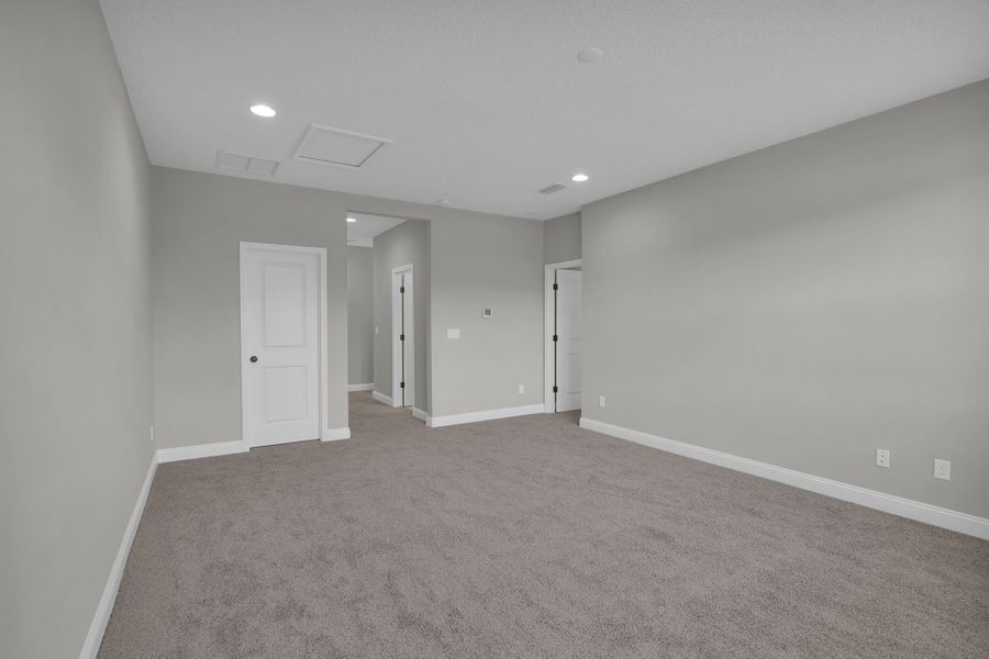 Representative unfurnished interior of a home built from the Riverdale by Riverside Homes in Hidden Creek at SilverLeaf, St. Augustine (Image 48). Representative unfurnished interior of a home built from the Riverdale by Riverside Homes in Hidden Creek at SilverLeaf, St. Augustine (Image 48).