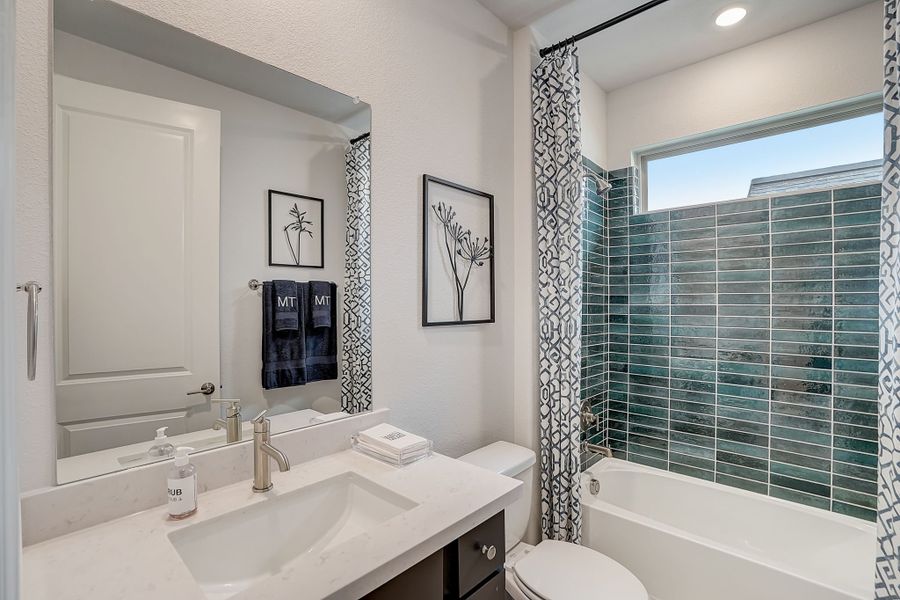 Furnished interior view inside a new home in Cross Creek Meadows, Celina (Image 8).
