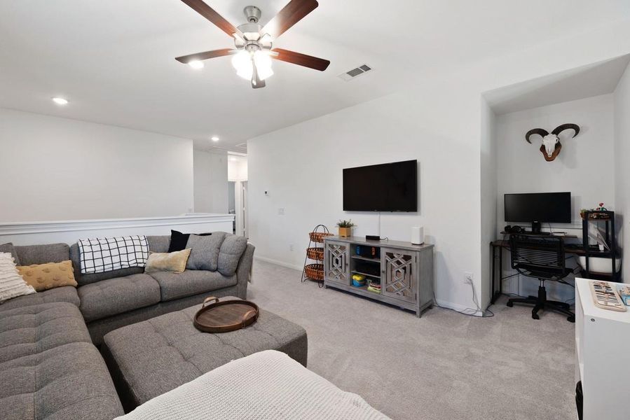 Check out the office area in the game room. Check out the office area in the game room.