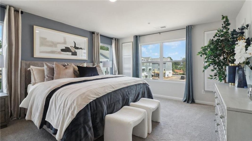 Furnished interior view inside a new home in Overlook at Peachtree Corners, Peachtree Corners (Image 23).