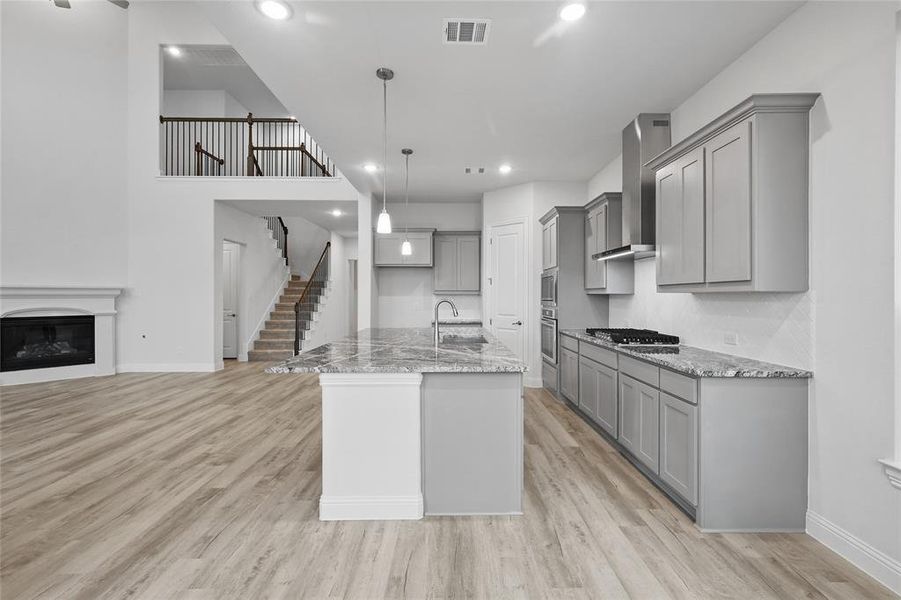 Furnished interior view inside a new home in Ridge Crossing, Waxahachie (Image 6).