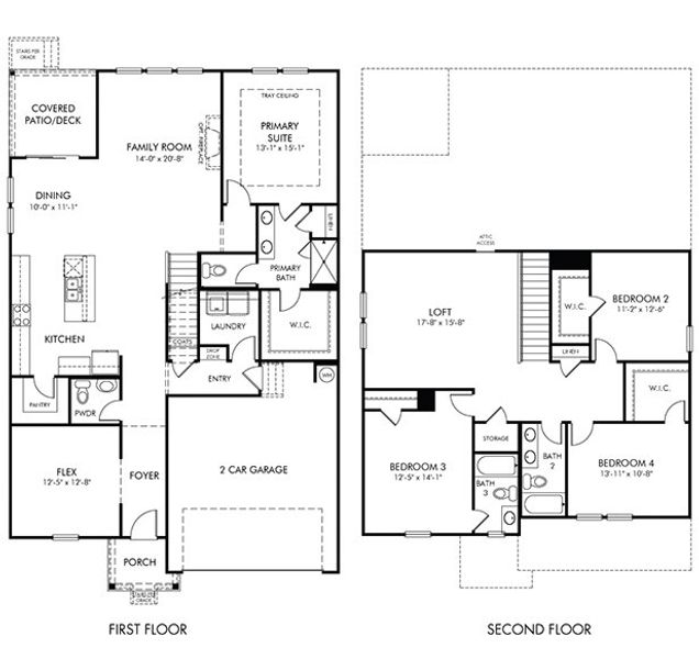 2D floor plan layout for the Sherwood by Meritage Homes in Mission Hills, La Vergne, TN (Image 3). 2D floor plan layout for the Sherwood by Meritage Homes in Mission Hills, La Vergne, TN (Image 3).
