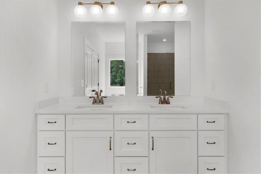 Furnished interior view inside a new home in , Sugar Hill (Image 10). Furnished interior view inside a new home in , Sugar Hill (Image 10).