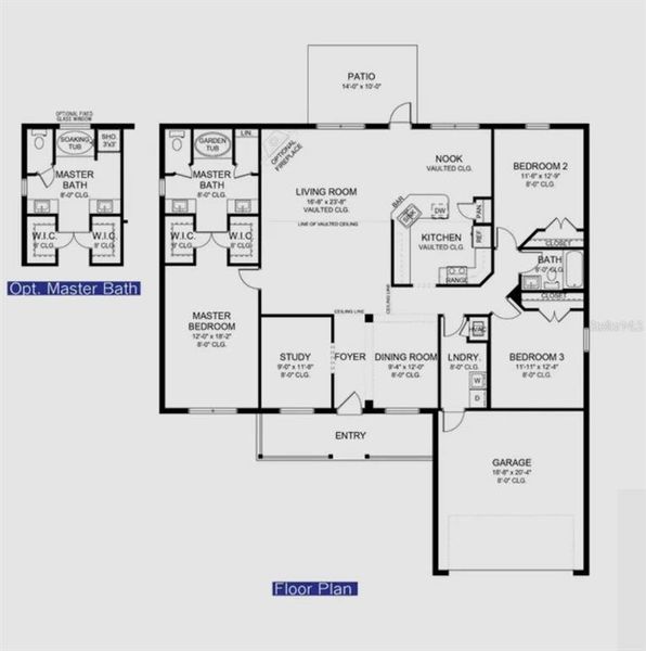 2D floor plan layout of this home in North Port, North Port, FL (Image 2). 2D floor plan layout of this home in North Port, North Port, FL (Image 2).