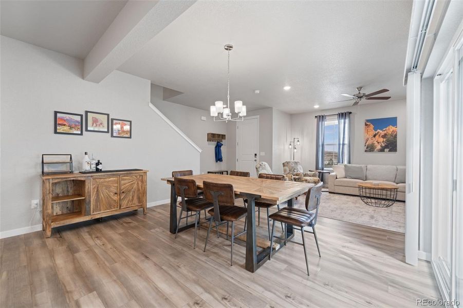 Furnished interior view inside a new home in , Colorado Springs (Image 12). Furnished interior view inside a new home in , Colorado Springs (Image 12).