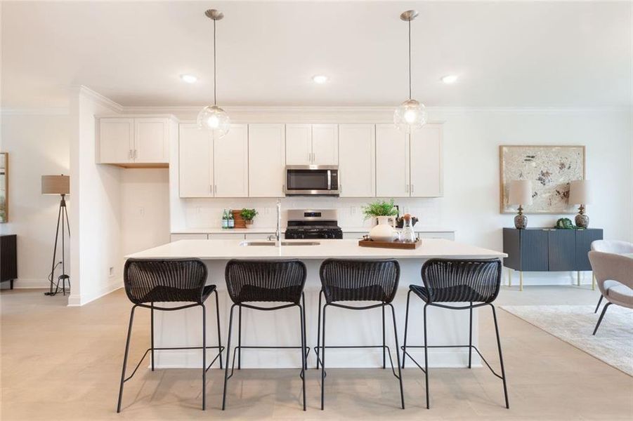 Furnished interior view inside a new home in , Sugar Hill (Image 12).