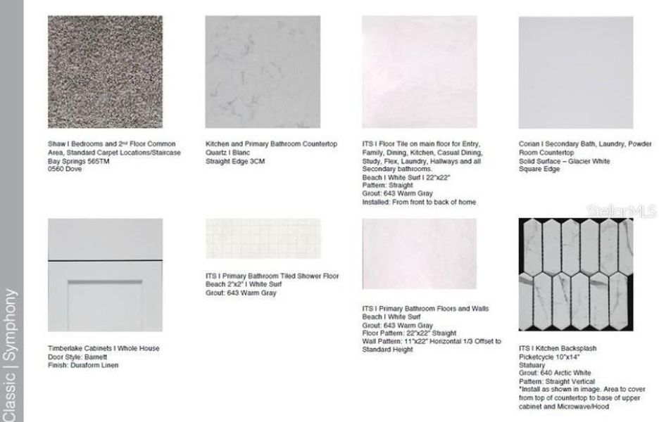 Design Selections ~ Home is under construction, selections are subject to change