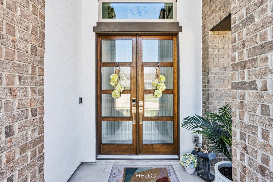 Gorgeous French door entry