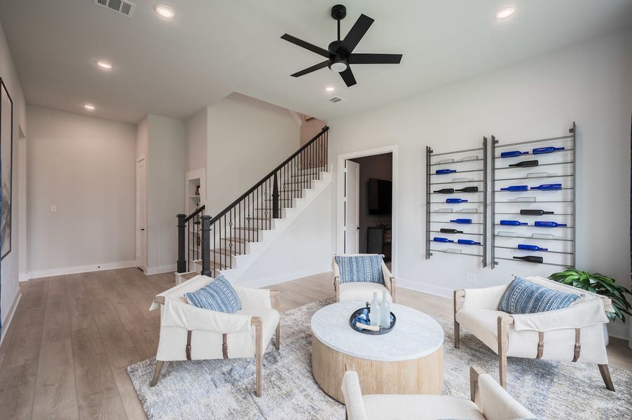 Representative furnished interior of a home built from the Meritage by Tri Pointe Homes in Legacy Grove, Montgomery (Image 56).