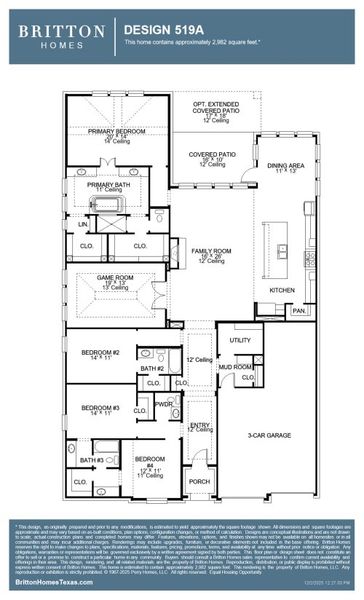 2D floor plan layout of this home in Walsh, Fort Worth, TX (Image 2). 2D floor plan layout of this home in Walsh, Fort Worth, TX (Image 2).