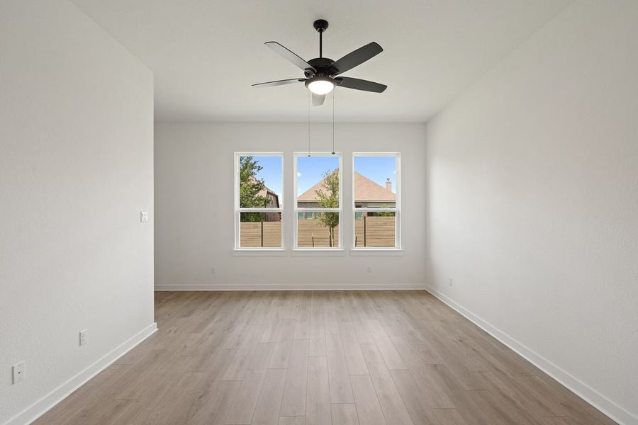 Spacious, unfurnished interior of a new home in Park Collection At Wolf Ranch, Georgetown (Image 35). Spacious, unfurnished interior of a new home in Park Collection At Wolf Ranch, Georgetown (Image 35).