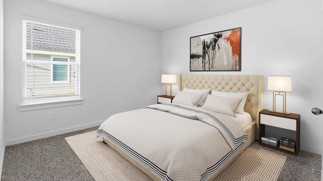 Furnished interior view inside a new home in Evergreen, Rosenberg (Image 12).