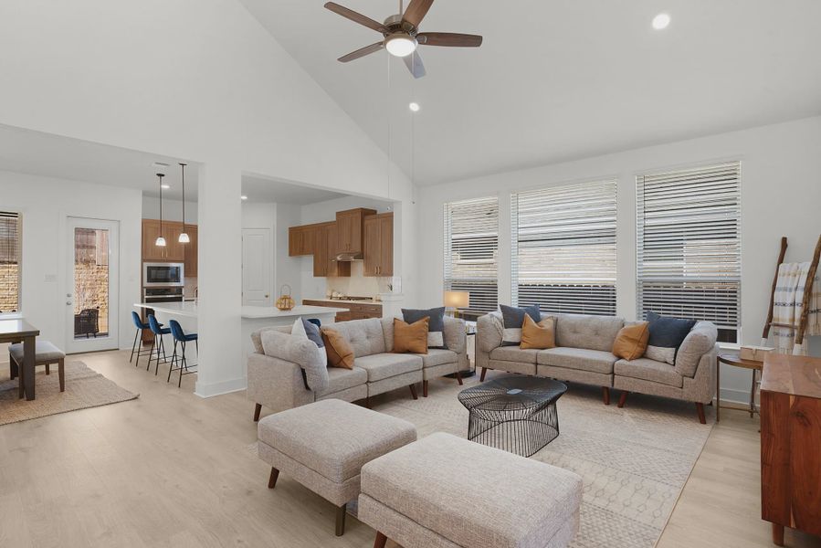Representative furnished interior of a home built from the Grace by Chesmar Homes in Santa Rita Ranch, Liberty Hill (Image 8).