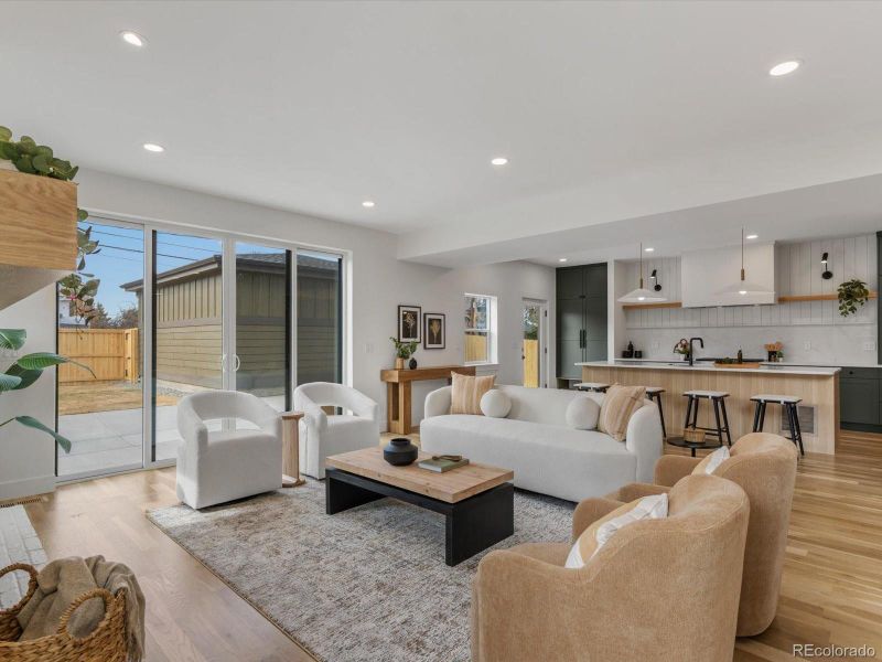 Furnished interior view inside a new home in , Denver (Image 26).