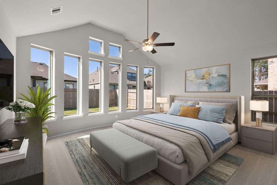 Furnished interior view inside a new home in , Conroe (Image 13).