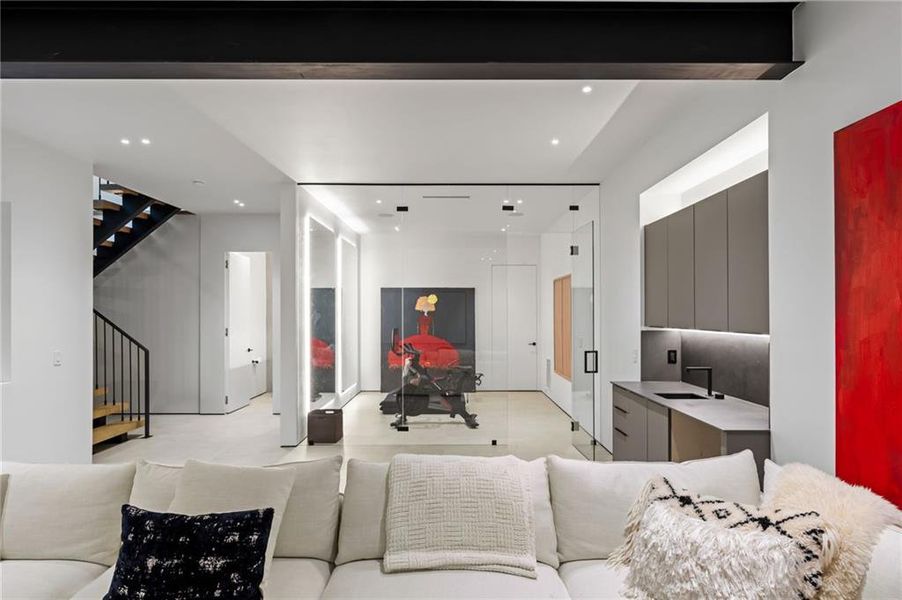 Furnished interior view inside a new home in , Brookhaven (Image 64).