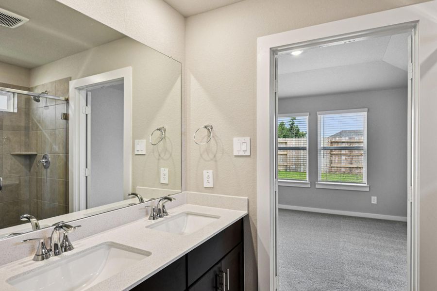 Photo is not of the actual home, but is an inspirational photo of builder’s model home and may depict options, furnishings, and/or decorator features that are not included