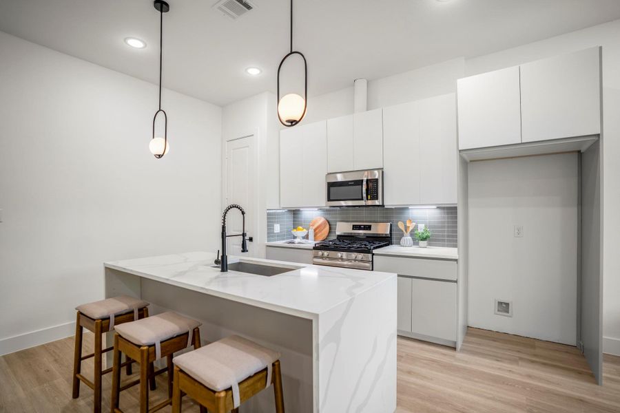 Furnished interior view inside a new home in , Houston (Image 9).