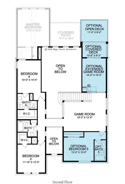 2D floor plan layout for the Camille by Landon Homes in Lexington Frisco, Frisco, TX (Image 6).