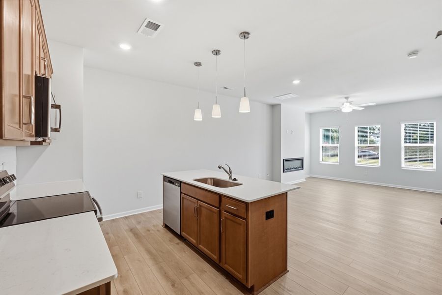 Furnished interior view inside a new home in Nichols Landing, Charlotte (Image 8).