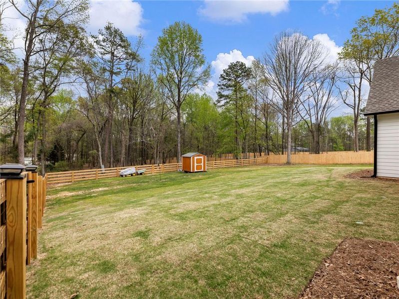 Exterior details and patio area of a home in , Gillsville (Image 34).