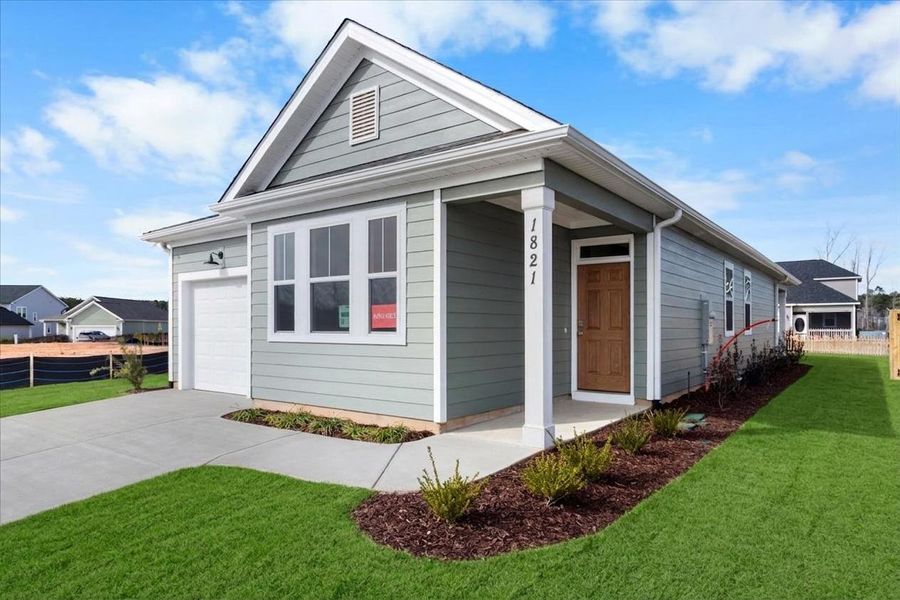 Front exterior of a new home in Tillery Park, Grovetown, GA, highlighting curb appeal (Image 25).