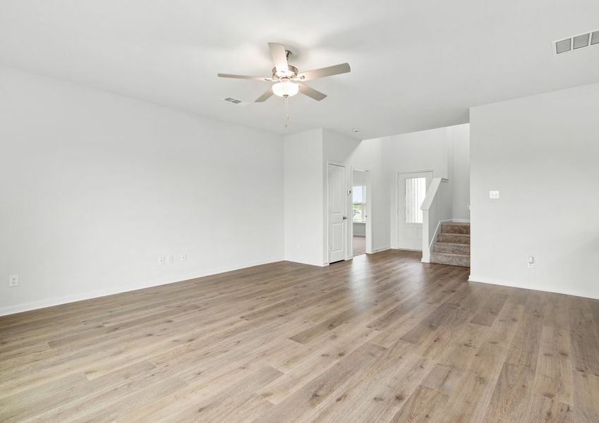 The Cypress has a large family room.