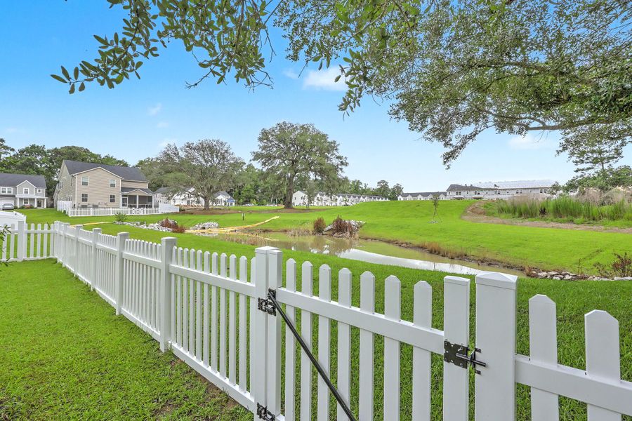 Exterior details and patio area of a home in Limehouse Farms, Summerville (Image 24).