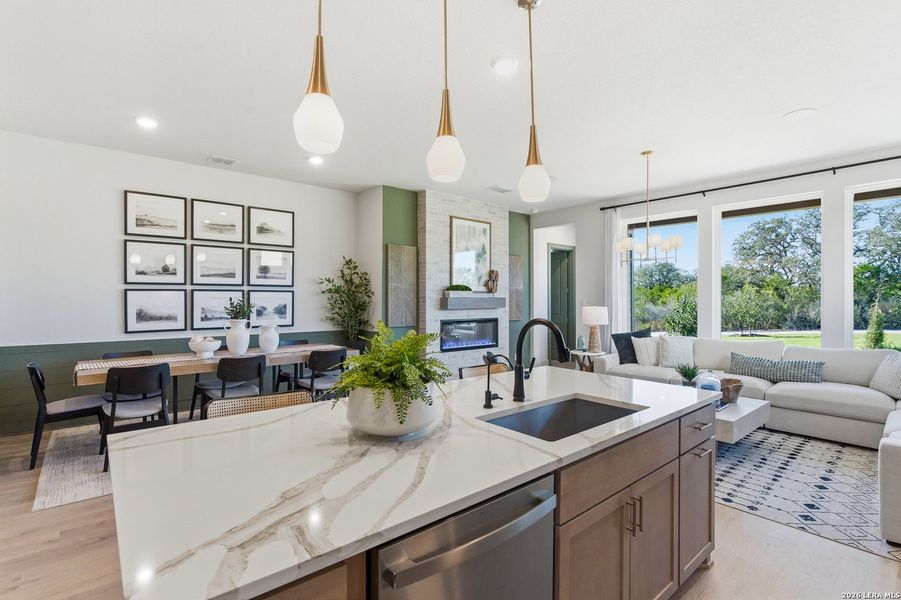 Furnished interior view inside a new home in Prominence, San Antonio (Image 20).