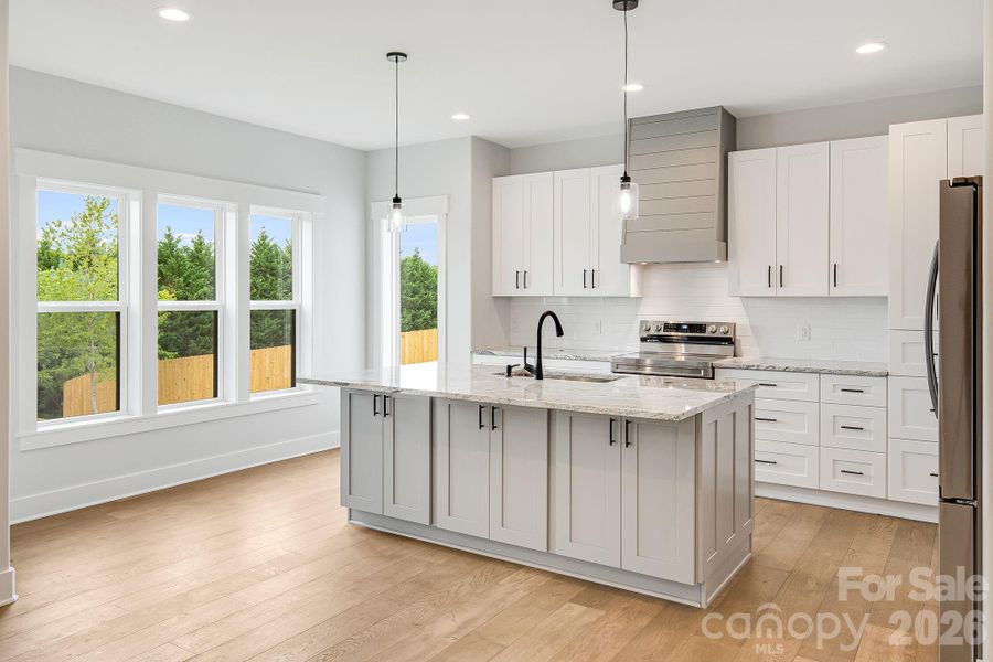 Furnished interior view inside a new home in , Hendersonville (Image 6).